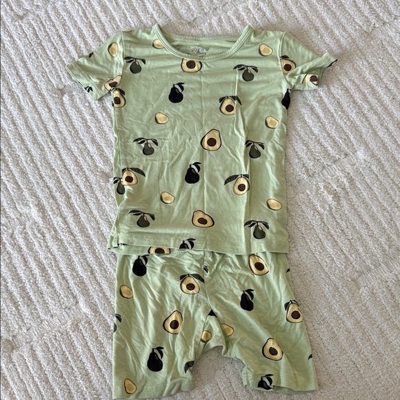 Kyte BABY Light Green Avocado Kids Pajama Set - Picture 1 of 2